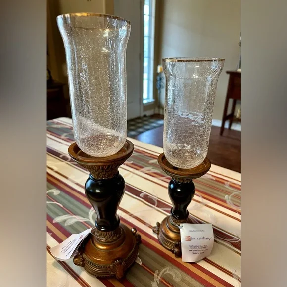 ✨ NEW with Tags – Home Interiors Decorative Candlesticks (Set of 2) ✨ - Picture 6 of 7